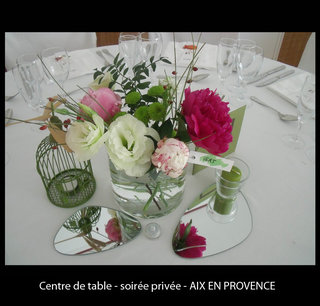 Centre de table - soirée privée