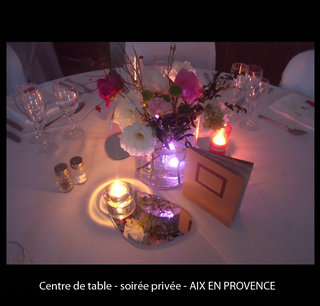 Centre de table - soirée privée