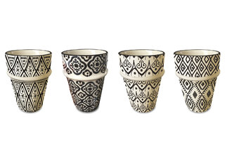 Motif ethnique pour set de mugs