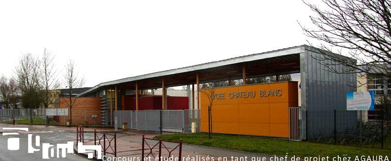 Restructuration du lycée Château Blanc à Chalette s/ Loing (45)<br/><span>Concours et étude réalisés en tant que chef de projet chez AGAURA.</span>