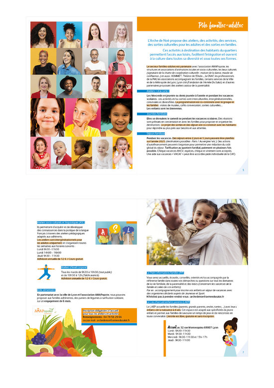 Doubles-pages Livret Arche de Noé 2025 (24 p.)