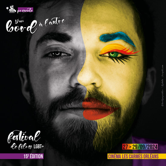 Créa visuel festival LGBT + mise en page programme.