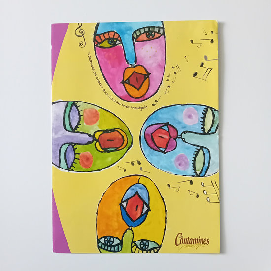 Illustration acrylique pour couv. dépliant 