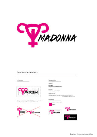 Logo Elections présidentielles pour Madonna