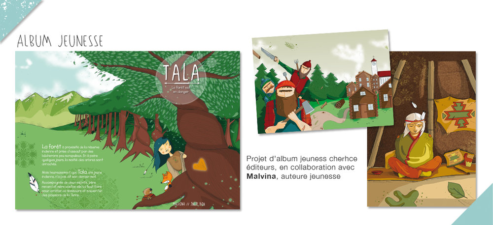 Tala<br/><span>Projet d'album jeunesse en collaboration avec Malvina, auteure. Cherche éditeurs !</span>