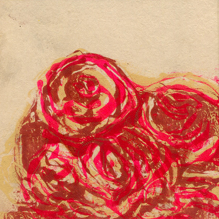 Bouquet rose (2023) - 10x10 cm