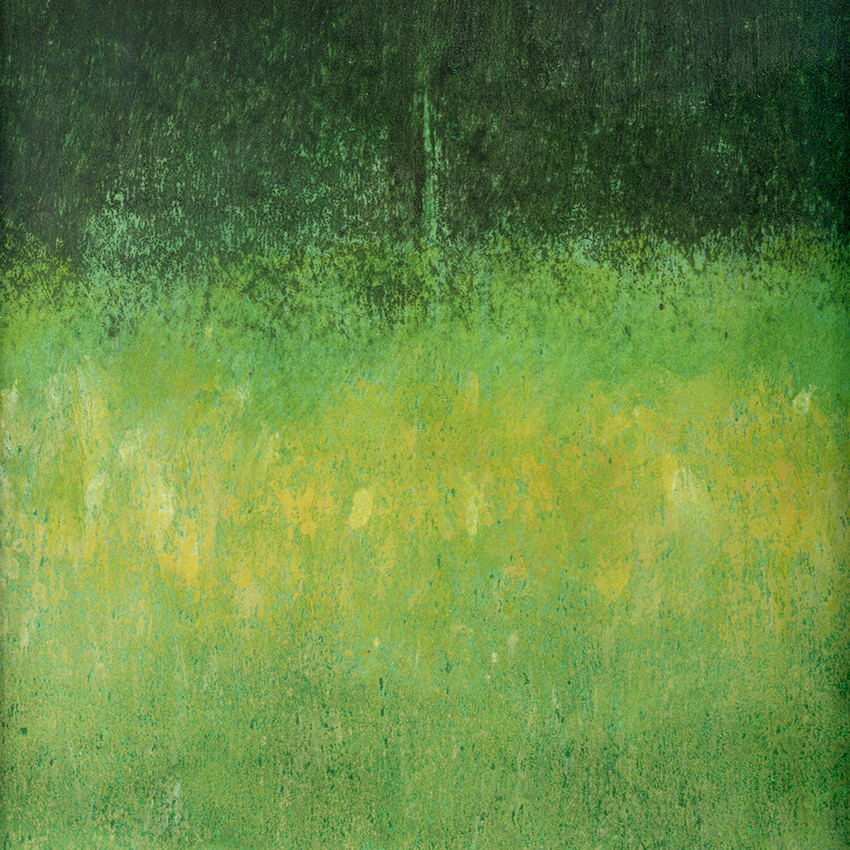 L'isolé - tons verts (2022) - 19x19 cm