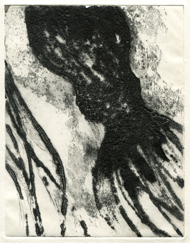 Nébuleuses (2023) - 17,5x22,5 cm - carborundum