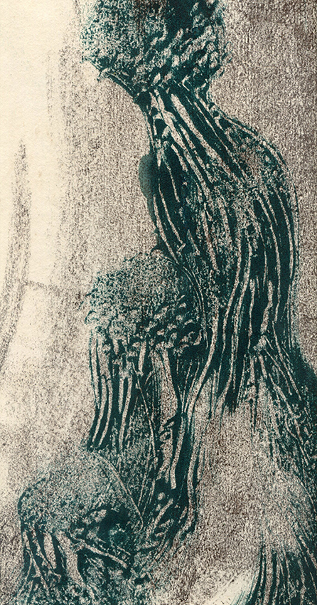 Ondines I (2023) - 14x26 cm - monotype