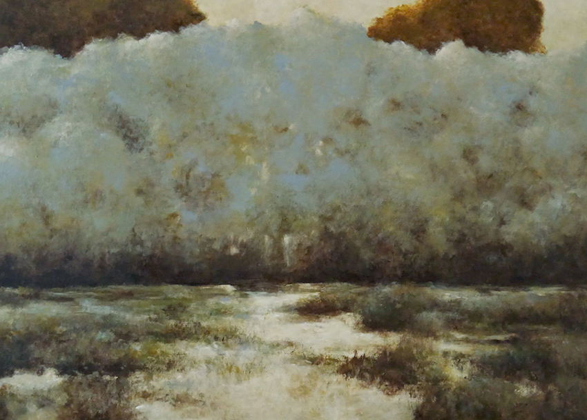 Paysage II (2023) peinture acrylique sur panneau - 50x70 cm