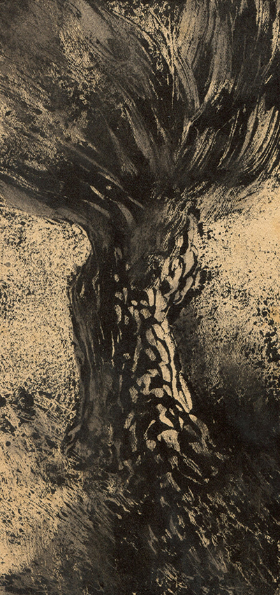 Trogne (2023) monotype - 10x21 cm