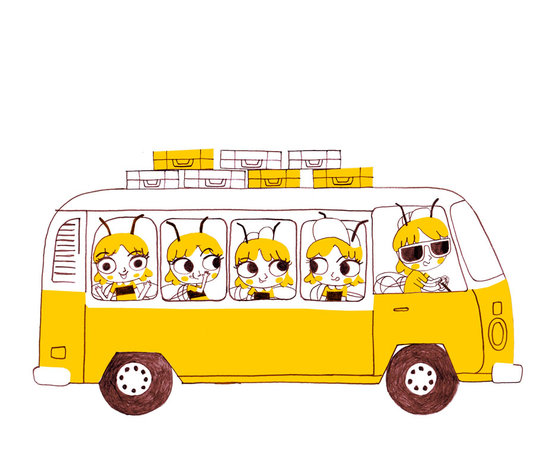 En colo avec les abeilles
