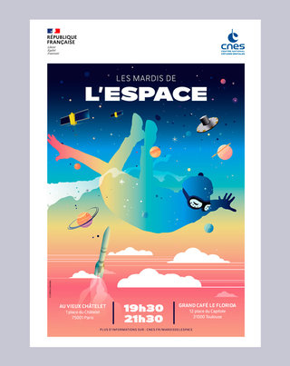 Affiche pour le Cnes