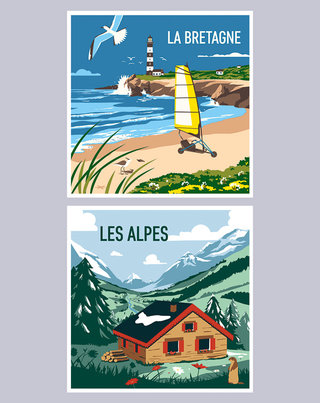 Illustrations pour Kits Créatifs 