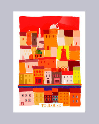 Affiche pour le magasin La Mucca - Toulouse