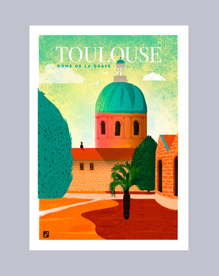 Affiche pour le magasin La Mucca - Toulouse