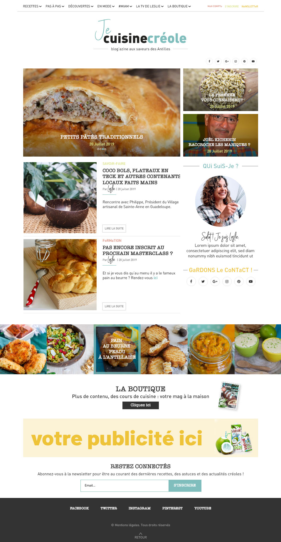 Je cuisine creole - Blogzine - Home - CREATION