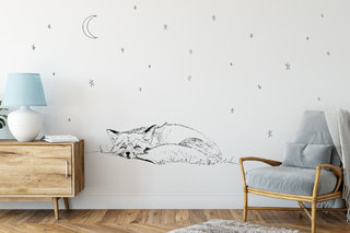 Papier-peint renard endormi