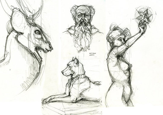 Croquis de sculptures