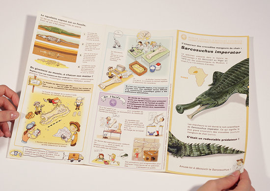 Plaquette pédagogique sur le Sarcosuchus imperator