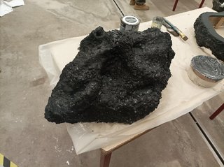 Matièrage de la météorite