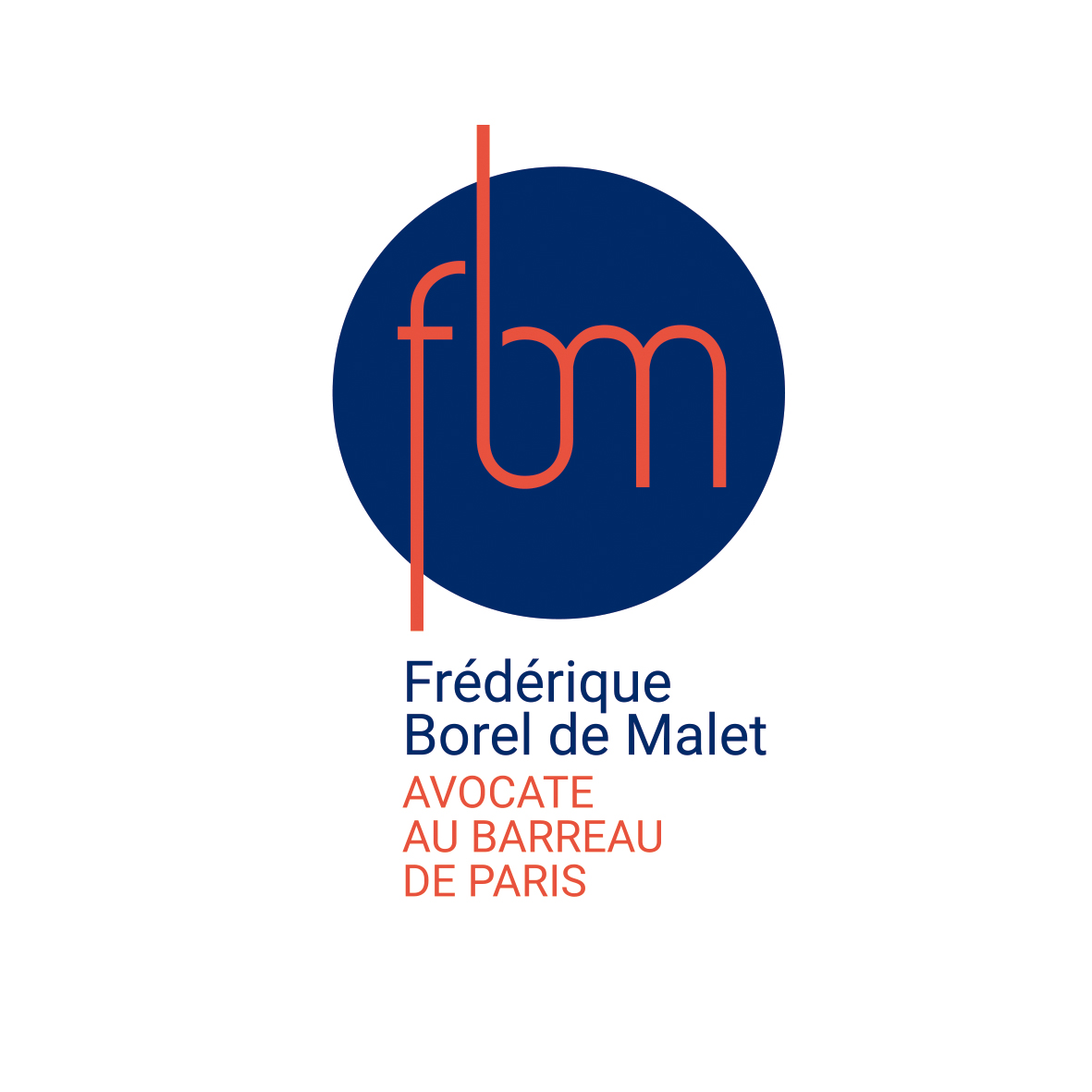 Monogramme Frédérique Borel de Malet