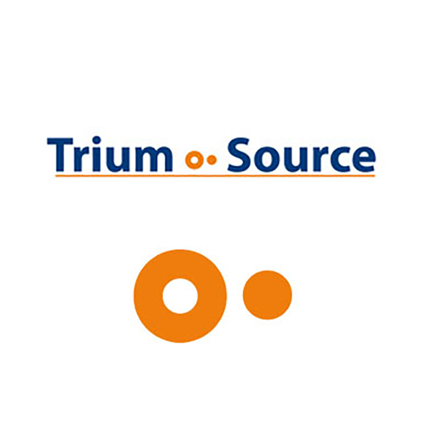 Logo Trium source, société d'externalisation télécom - création