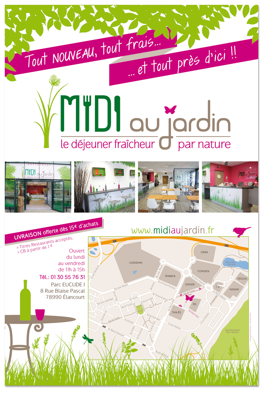 Affiche Midi au jardin