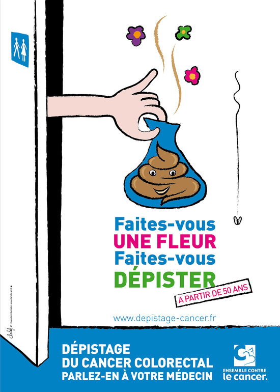 CHU Tours Affiche prévention cancer du colon