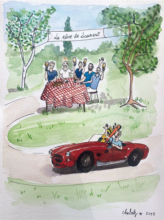 Rêves - Encre de chine aquarelle