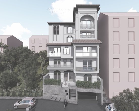 FRONT ELEVATION WITH MAIN ENTRANCE