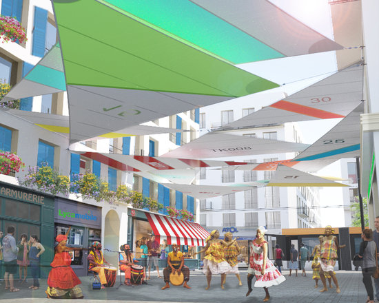 DESIGNING A TEMPORARY INSTALLATION AT CARREE ST LOUIS IN MARSEILLE