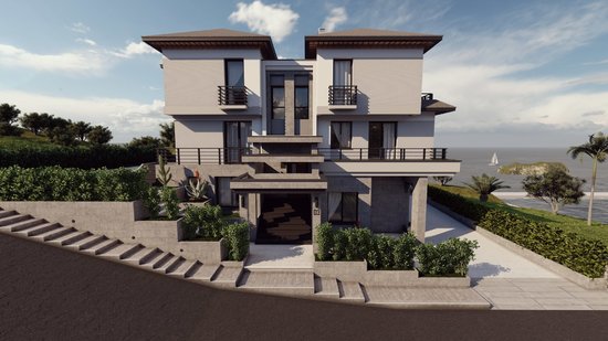 FRONT ELEVATION WITH MAIN ENTRANCE