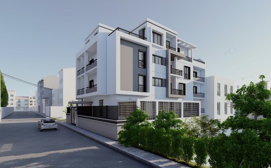 VIEW OF NORTH AND EAST ELEVATIONS