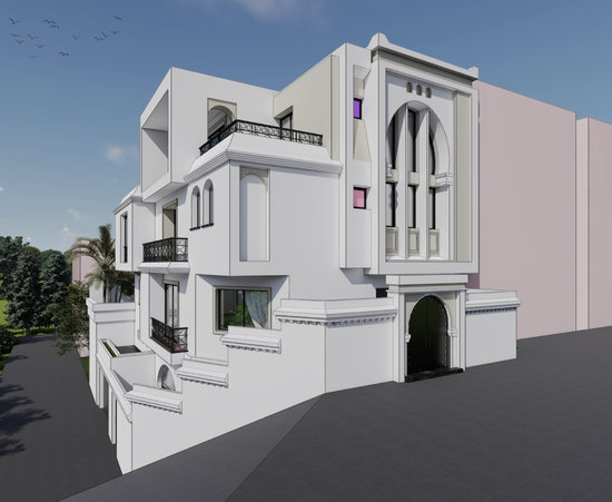 CORNER VIEW OF THE HOUSE - FINAL DESIGN