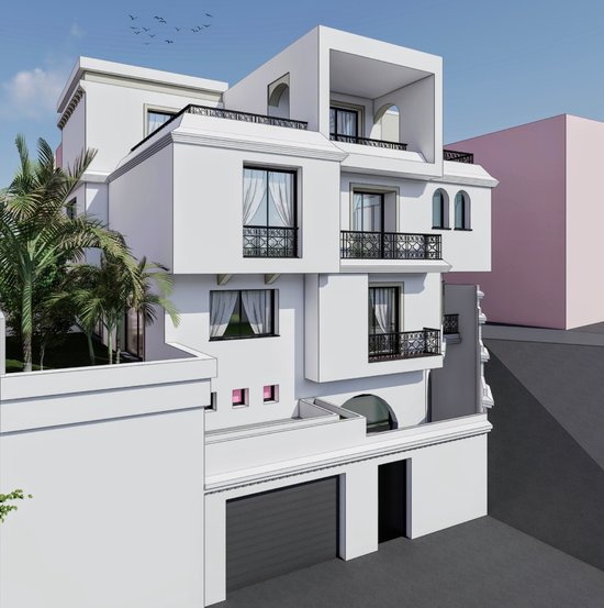 CORNER VIEW OF THE HOUSE - FINAL DESIGN