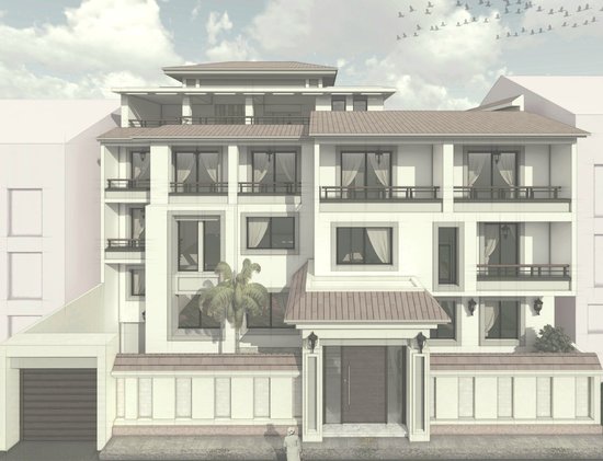 FRONT ELEVATION OF THE BUILDING