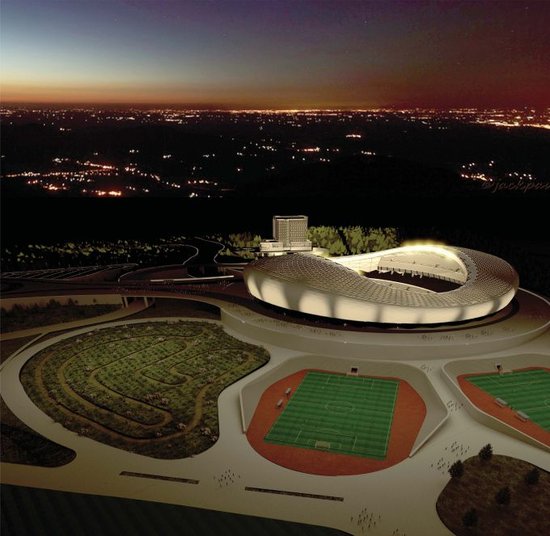 Setif Stadium by night