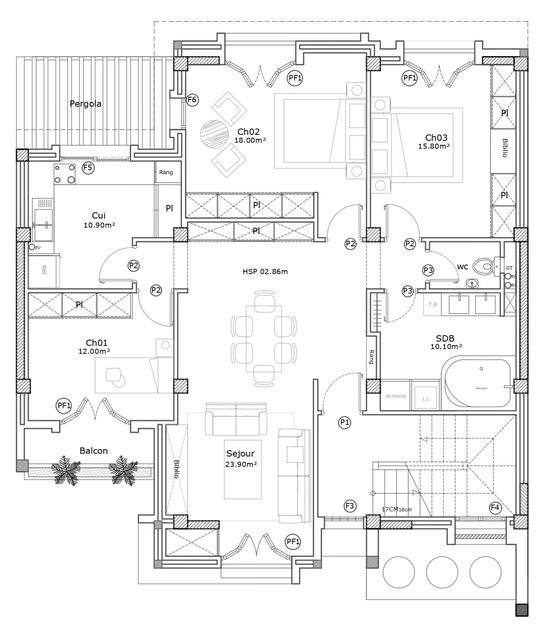 PLAN OF THE INDEPENDENT UNIT