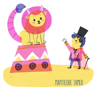 Dresseur de manticore - Illustration personnelle