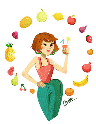 Salade de fruits - Illustration personnelle