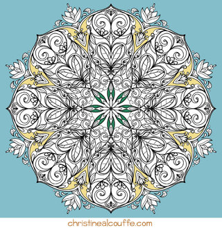 Mandala à colorier - Illustration Personnelle