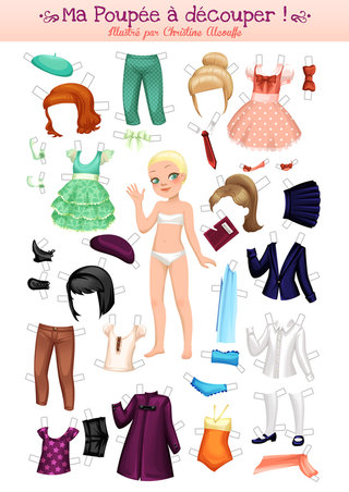 Paper doll - Illustration personnelle