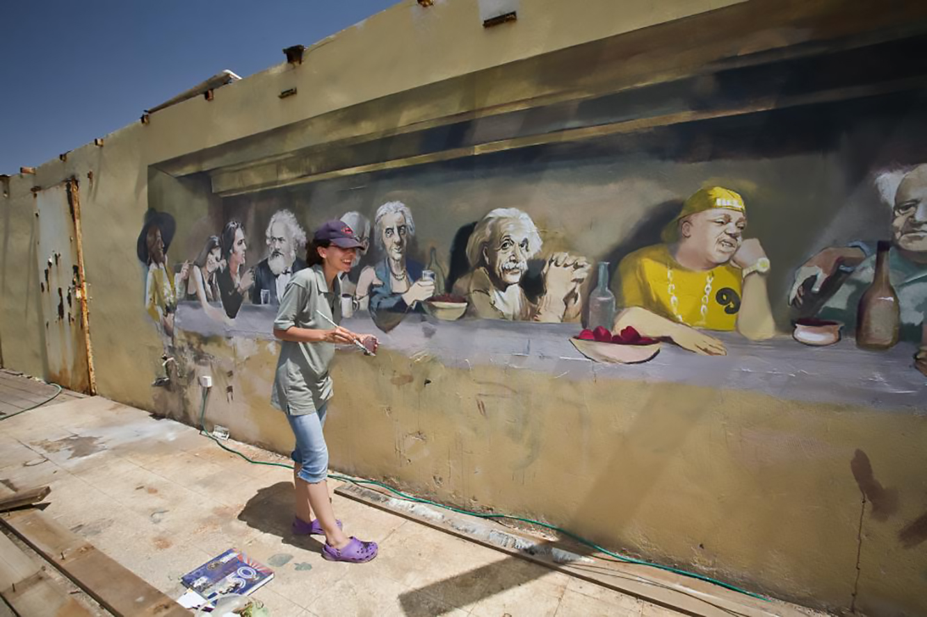Graffiti The Last Supper by Ana Kogan - Tel Aviv