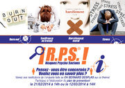 Affichette pour une réunion à l'hôpital sur les Risques Psychos Sociaux