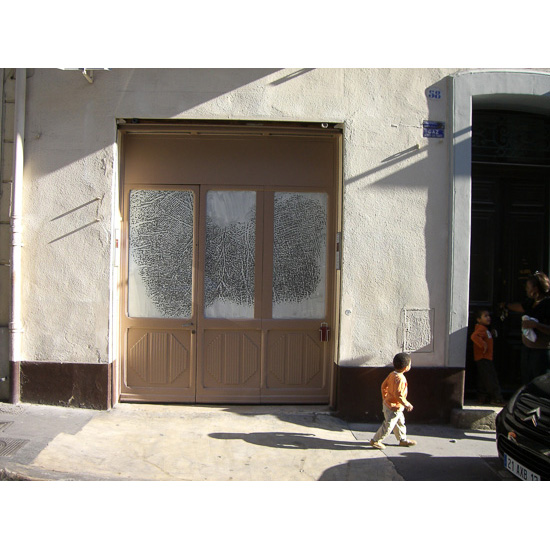 Vitrine peinte