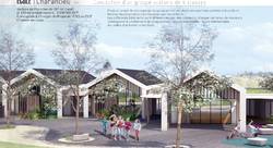 Ecole de Charancieu - Vue Cinema 4D - Claire Thevenin-architecte