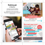 Conception de visuels et animation des médias sociaux.