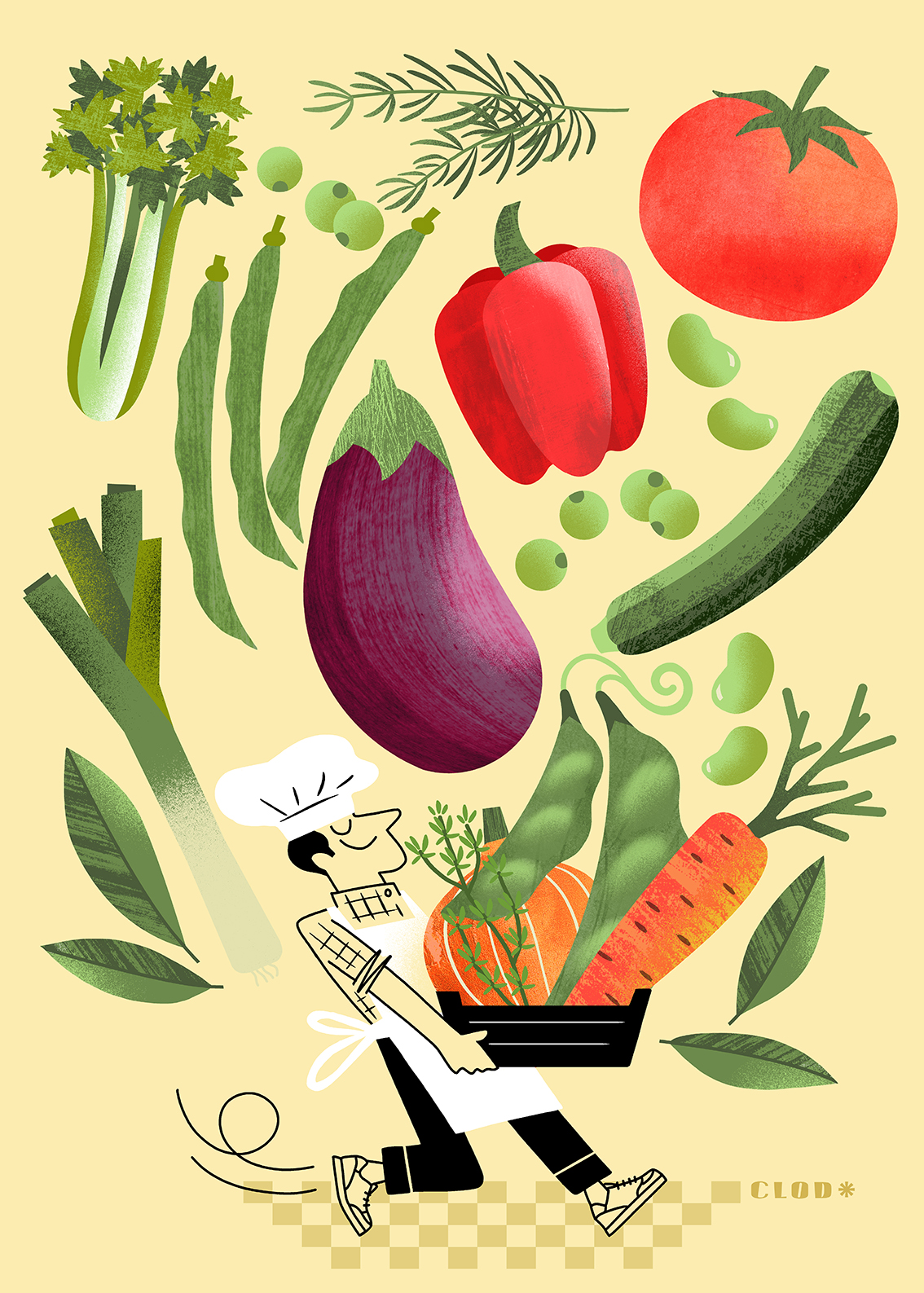 La cuisine du Chef #3 - illustrateur clod - illustrateurs/rices
