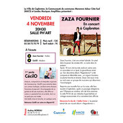 Communiqué de presse - Concert Zaza Fournier